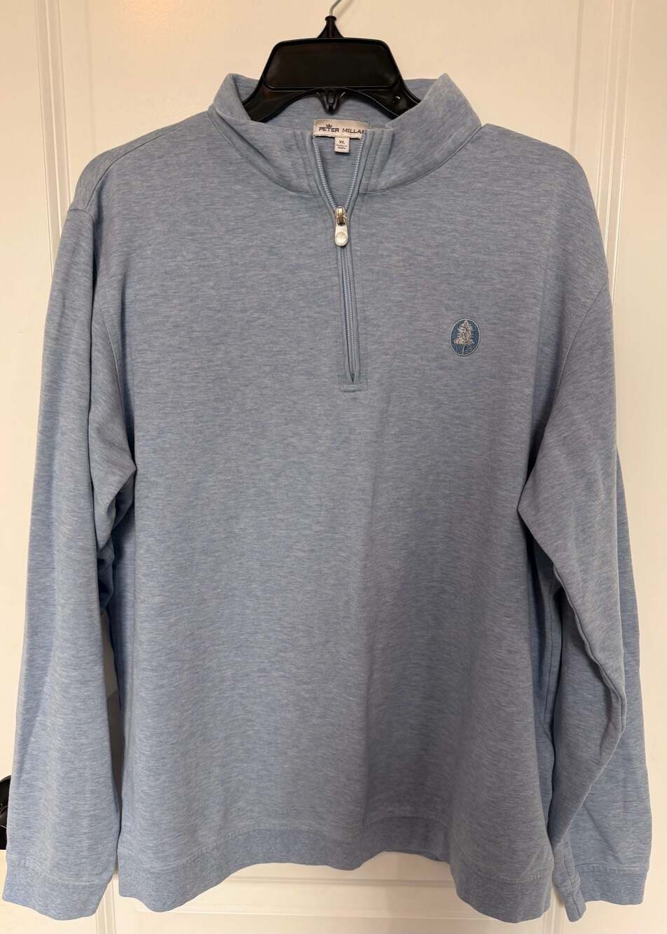 Peter Millar MEOK40 1/4 Zip Pullover Light Blue XL